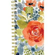 Karahanbey 2020 Cool Blooms Small Weekly Monthly Spiral Planner