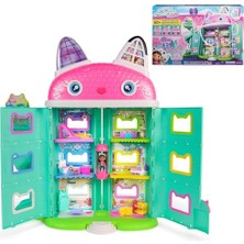 Larskas Gabby's Dollhouse: The Movie, Meow-Mazing Interactive Dollhouse, 7 Odalar, LCD Ekran Gözler, Figürler, Sound Fx, 3 Yaş ve Üzeri Kız ve Erkek Çocuk Oyuncakları