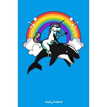 Karahanbey Fantasy Notebook: Unicorn And Orca Whale Notebook