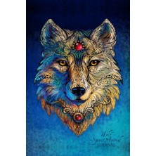 Karahanbey Wolf Spirit Animal Journal: (Notebook, Diary, Blank Book) 6x9"