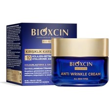 Larskas Bioxcin Age Reverse Kırışıklık Karşıtı Gece Kremi 50 ml – Retinol, Kolajen, Hyaluronik Asit ve Bitkisel Kompleks Içerikli – Sıkılaştırıcı ve Dolgunlaştırıcı Etki