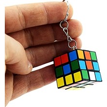 Larskas Nostaljik Zeka Küpü Sihirli Mini Rubik Anahtarlık