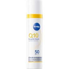 Larskas Nıvea SPF50 Q10 Kırışıklık Karşıtı Gündüz Yüz Bakım Kremi 40ML,NEMLENDIRICI,MAKYAJ Bazı,tüm Cilt Tonları