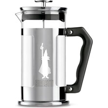Larskas Bialetti - Preziosa French Press: Yaklaşık 1l Kapasiteli Kahve Hazırlayıcı - 18/10 Paslanmaz Çelik Gövde - Bulaşık Makinesinde Yıkanabilen Borosilikat Cam Sürahi - Paslanmaz Çelik Filtre Sistemi