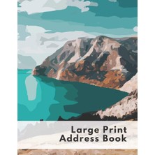 Karahanbey Large Print Address Book: Address Book For Seniors 8.5X11 Inch Contact Address Book Alphabetical Or