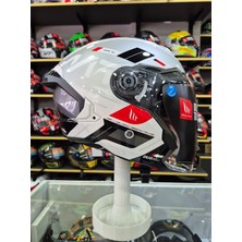 Empressco Cosmo Sv Silence A2 Parlak Açık Kask – Güvenli ve Şık Tasarım