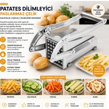Patato-Chıpper Manuel Patates - Sebze Dilimleme Makinesi Komple Metal Üstten Kollu (4887)