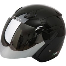 Empressco Şık Siyah Parlak Kask SW-733-700, Güvenli ve Konforlu Kullanım