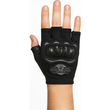 Empressco Yarım Parmak Unisex Bisiklet ve Motorsiklet Eldiveni, Koruyucu ve Rahat