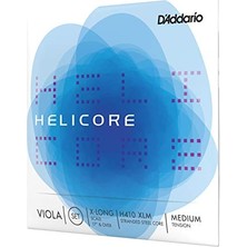Larskas H410-XLM Helicore Keman Tel Seti Çoklu Bükülmüş Çelik Çekirdek Ekstra Uzun Orta