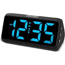 Larskas Derin Uykular Için Yüksek Sesli Çalar Saat, LED Ekranlı, Çift Alarm, 5 Parlaklık Kısıcı, 4 Ses Seviyesi, Kapatma Hafızası, Çalar Saat, Komodin, Çocuklar, Gençler, Yaşlılar ve Ağır Uyuyanlar Için