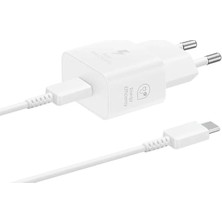 Karahanbey Samsung 25 Watt Şarj Adaptörü + Kablo Seti, Beyaz