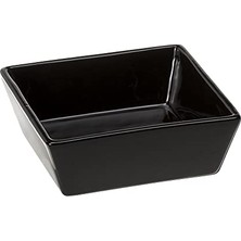 Larskas Altair 14 Seramik Kedi ve Köpek  Kabı, 14 x 14 x 5 Cm, 0,5 L, Siyah