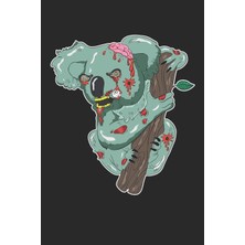 Karahanbey Zombie Koala: Journal, College Ruled Lined Paper, 120 Pages, 6 x 9