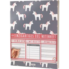 Karahanbey Mein Notenheft / 86 Seiten, 44 Blätter, 12 Systeme / Mit Register Und Seitenzahlen / PR301 „einhorn