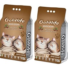 Larskas Goldlifekahve Kokulu Kedi Kumu 10 Lt * 2 Adet