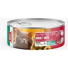Karahanbey Bio Petactive Nutritive Life Konserve Kuzu Etli Yaş Kedi Maması (24 x 80 Gr)
