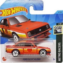 Larskas Hot Wheels - Ford RS2000 - Retro Racers 1/10 - HKJ77 - Short Card - Kırmızı - Mattel 2023