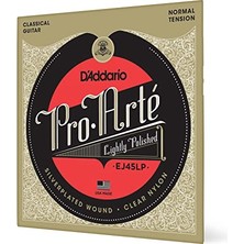 Larskas Daddario EJ45LP Klasik Gitar Tel Seti, Pro-Arte, Lightly Polished