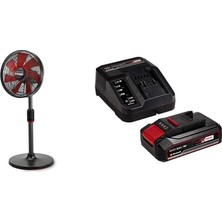 Karahanbey Einhell Ge-Cf 18/320 P Li - Solo, Akülü Vantilatör + Einhell 18V 2,5 Ah Pxc Starter Kit, Akü & Şarj