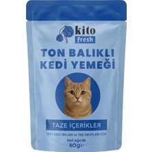 Karahanbey Kito Fresh Ton Balıklı Kedi YEMEĞI%100 Taze Içerikli Mama 80 G