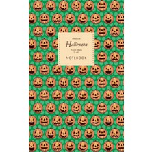 Karahanbey Halloween Notebook - Ruled Pages - 5x8 - Premium: (Green Edition) Fun Halloween O Lantern Note