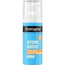 Larskas Neutrogena – Nemlendirici Fluid Hydro Boost Spf 50 (50 ml Pompalı Şişe) — Hyalüronik Asit, Provitamin B5 ve Niasinamid Içeren Yüz Bakımı — Güneş Korumalı Nemlendirici Bakım