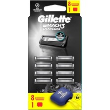 Larskas Gillette Mach3 Charcoal Avantajlı Yedek Tıraş Bıçağı 8'li