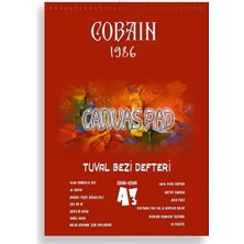 Larskas Cobain 1986 Tuval Bezi Defteri Akrilik Defteri Yağlıboya Defteri Guaj Defteri (A3)