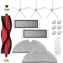 Larskas Xiaomi Roborock S5 Max S6 Max S6 Pure S6 Maxv S50 S51 S55 S60 S65 S5 S6 Elektrikli Süpürge Için Aksesuar Kiti. Roborock Ana Fırça Hepa Filtre Yan Fırçaları Için Yedek Parçalar, Temizleme Bezleri