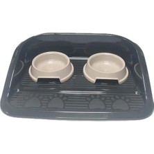 Larskas Siperli  Kabı 2’li Set – 300 ml  & Su Kabı, Kedi ve Küçük Köpek Için – Hijyenik & Dökülmez Tasarım