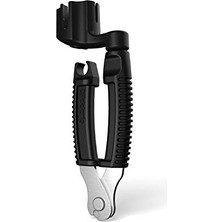 Larskas Planet Waves  Accessories Pro-Winder - Gitar Teli Sargısı, Kesici, Köprü Pimi Çekici, Üstün Ergonomik Hepsi Bir Arada Alet, Germe Için, Siyah
