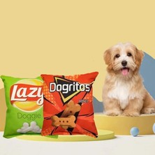 Larskas Cips Dayanıklı Sesli Köpek Oyuncağı 1 Adet (Lazy)