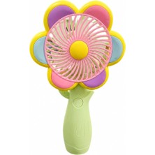 Karahanbey Mini El Fanı USB Şarjlı Type-C Bağlantılı 3 Kademeli Taşınabilir Elektrikli Fan Masaüstü ve El Tipi