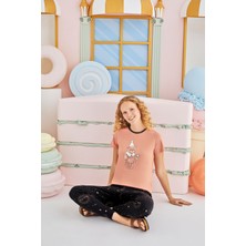 Sevim 15635  Baskılı Pijama Takım