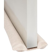 Larskas Kumaş Kapı Altı Rüzgar Önleyici 70-90 cm | Isı, Toz ve Koku Yalıtımlı Özel Köpük Dolgulu | Yıkanabilir Kapı Altı Sünger Bariyer | Antrasit, Ekru, Kahverengi (Ecru)