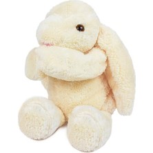 Larskas Peluş Tavşan 40 cm Uzun Kulaklı Yumuşak Uyku Arkadaşı, Ponçik Sarkık Kulaklı Doldurulabilir Tavşan Oyuncak