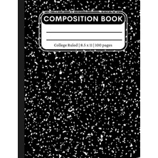 Karahanbey College Ruled Composition Notebook: Lined Paper Composition Book For Journal, College, Office, Work