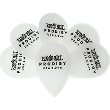 Larskas Ernie Ball 2.0mm Teardrop Prodigy Seçtikleri 6'lı Paket Beyaz
