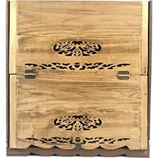 Larskas Naturbirds 4 Gözlü Ahşap Kuş Taşıma Sandığı