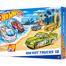 Larskas Hot Wheels 1:64 Ölçekli Oyuncak Kamyonlar, Akrobasi, Yardım, Yarış ve Diğer Maceralar Için Oluşan 10'lu Set, Modern ve Nostaljik Modeller (Stiller Çeşitlilik Gösterebilir), HYM97