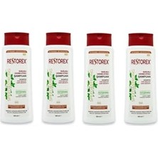 Larskas Restorex Şampuan Sağlıklı Uzama Etkili Kuru ve Yıpranmış Saçlar Için 500 ml x 4 Adet
