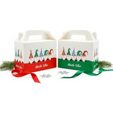 Larskas 10X14 cm Premium Kalite Yılbaşı Hediye Kutusu 2’li Set | Advent Calender ve Yılbaşı Hediyeleri Için Uygun