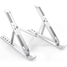 Larskas Laptop Yükseltici Metal Stand Ayarlanabilir Macbook Notebook Tablet Altlık Metal Dizüstü Bilgisayar Tutucu