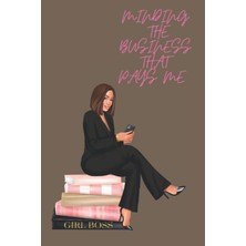 Karahanbey Minding My Biz (Brown Cover): 150 Page 6X9IN Lined Notebook