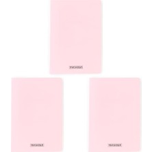 Karahanbey Meteksan Seren Pastel A5 Pp Kapaklı Defter, 60 Yaprak, Kareli, Pembe 3lü Paket