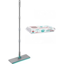 Larskas Smarter Yeni Şip Şak Mop + Yer Havlusu Otomatik El Değmeden Tüm Bezlerle Uyumlu Temizlik Seti Paspas