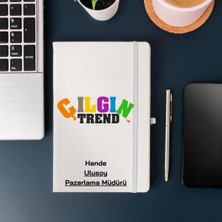 Çılgıntrend Isim ve Kurumsal Logo Unvan Yazılı Baskılı  Defter