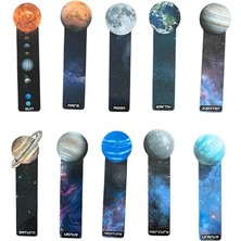 Larskas 10 Adet Gezegenler Kitap Ayracı (15 Cm)