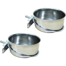 Larskas 2 Adet Vidalı Çelik Yemlik (5 Oz / 150 Ml)